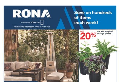 Rona (West) Flyer April 13 to 19