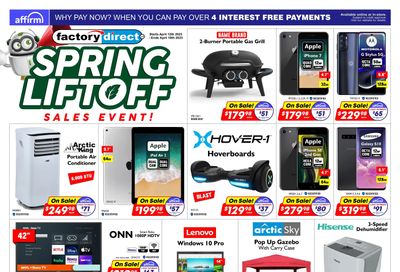 Factory Direct Flyer April 12 to 18