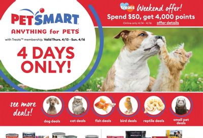PetSmart Flyer April 13 to 16