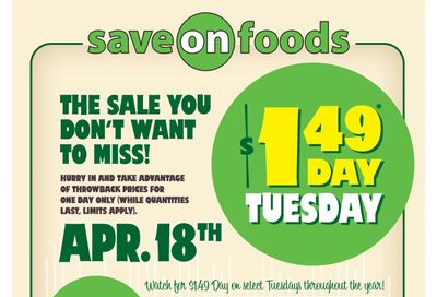 Save On Foods (BC) Flyer April 13 to 19