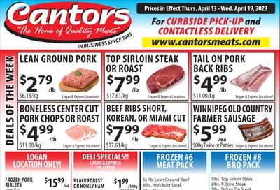 Cantor's Meats Flyer April 13 to 19
