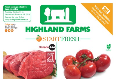 Highland Farms Flyer October 31 to November 13