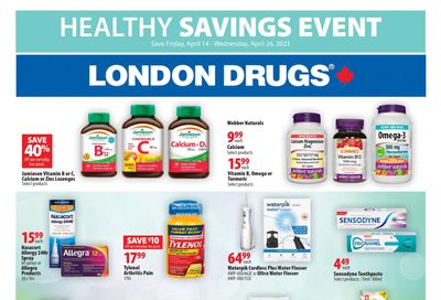 London Drugs Healthy Savings Event Flyer April 14 to 26