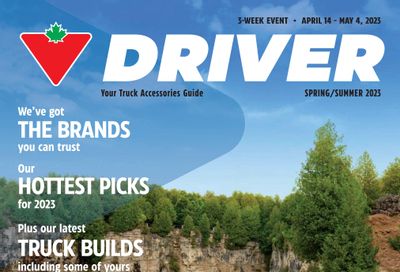 Canadian Tire Driver Catalogue April 14 to May 4