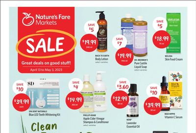 Nature's Fare Markets Flyer April 13 to May 3