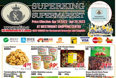 Superking Supermarket (London) Flyer April 14 to 20