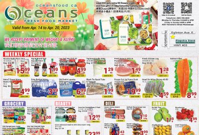Oceans Fresh Food Market (Mississauga) Flyer April 14 to 20