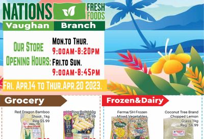 Nations Fresh Foods (Vaughan) Flyer April 14 to 20