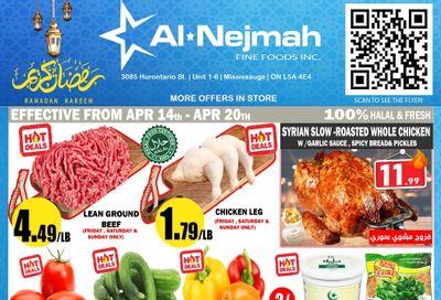 Alnejmah Fine Foods Inc. Flyer April 14 to 20