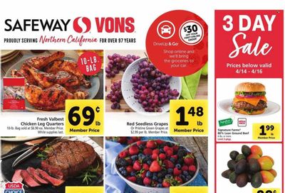 Safeway (CA) Weekly Ad Flyer Specials April 12 to April 18, 2023