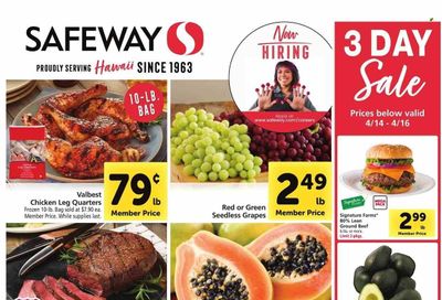 Safeway (HI) Weekly Ad Flyer Specials April 12 to April 18, 2023