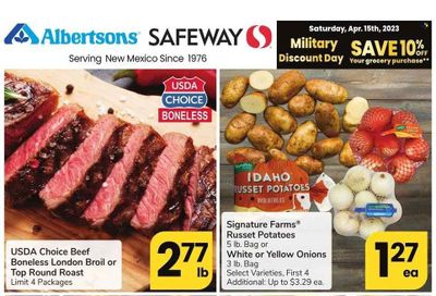 Safeway (NM) Weekly Ad Flyer Specials April 12 to April 18, 2023