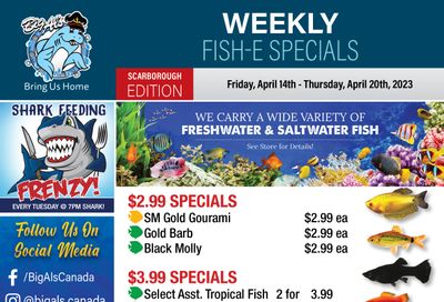 Big Al's (Scarborough) Weekly Specials April 14 to 20