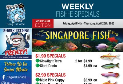 Big Al's (Mississauga) Weekly Specials April 14 to 20