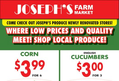 Joseph's Farm Market Flyer April 15 to 19