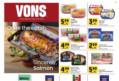 Vons (CA) Weekly Ad Flyer Specials April 5 to April 25, 2023