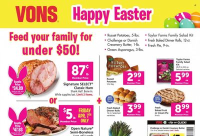 Vons (CA) Weekly Ad Flyer Specials April 5 to April 11, 2023