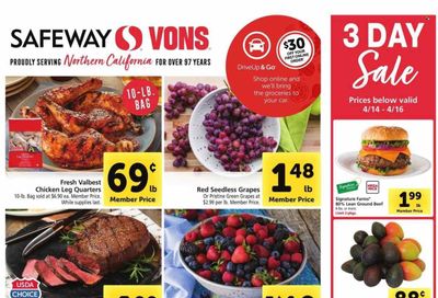 Vons (CA) Weekly Ad Flyer Specials April 12 to April 18, 2023