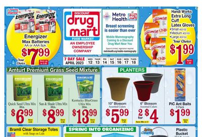 Discount Drug Mart (OH) Weekly Ad Flyer Specials April 12 to April 18, 2023