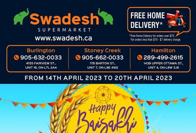 Swadesh Supermarket Flyer April 14 to 20