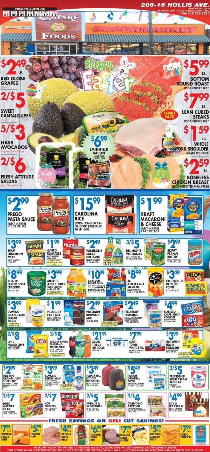 Compare Foods (NY) Weekly Ad Flyer Specials April 7 to April 13, 2023