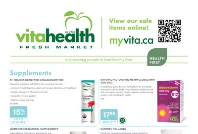 Vita Health Fresh Market Flyer April 6 to 26