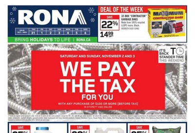 Rona (West) Flyer October 31 to November 6