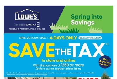 Lowe's (ON) Flyer April 20 to 26