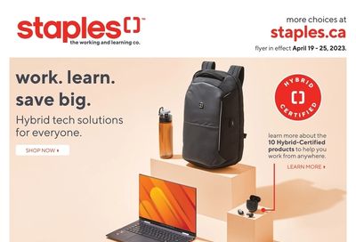 Staples Flyer April 19 to 25