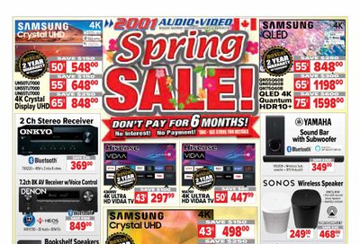 2001 Audio Video Flyer April 21 to 27