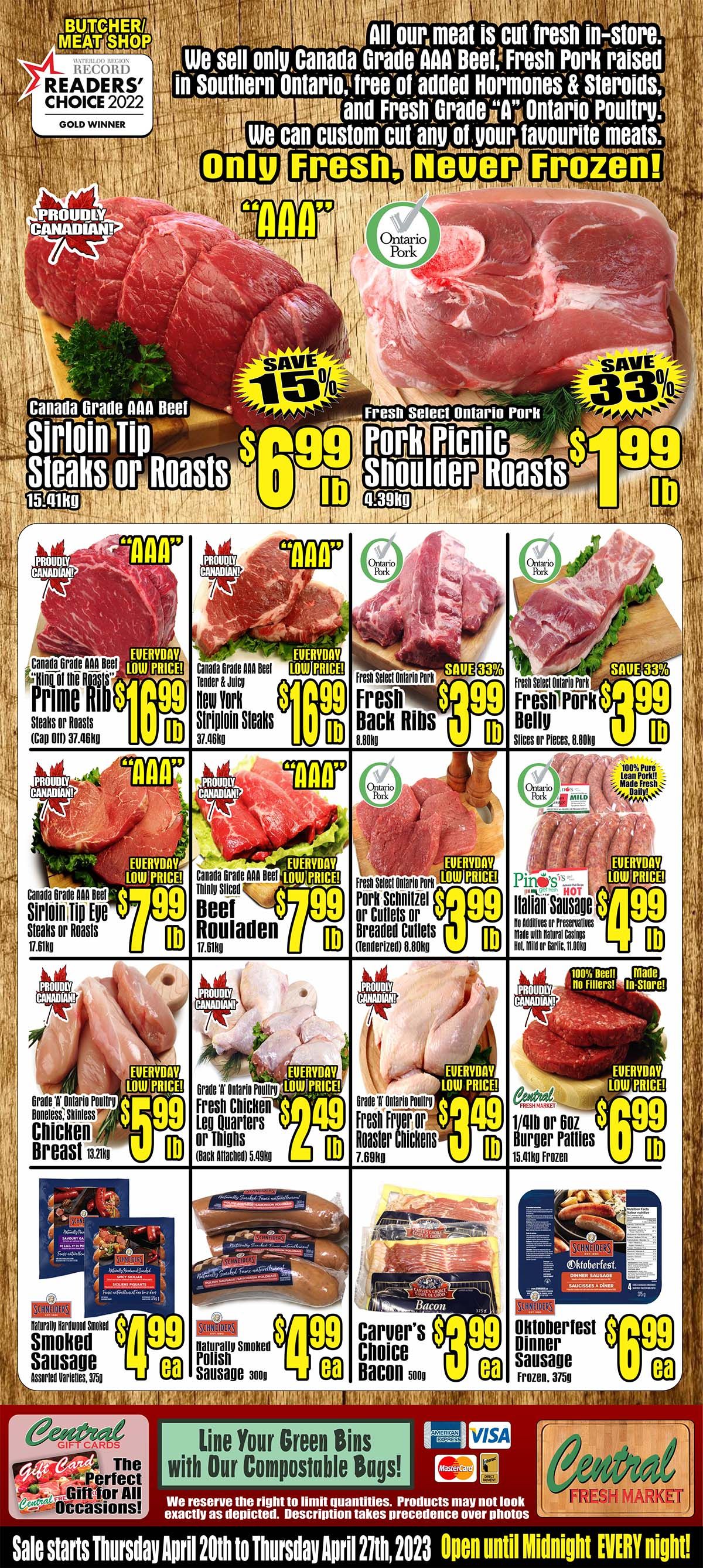 Central Fresh Market Flyer April 20 to 27