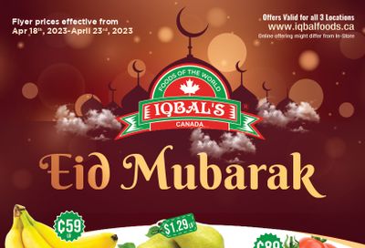 Iqbal Foods Flyer April 18 to 23