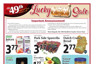 The 49th Parallel Grocery Flyer April 20 to 26