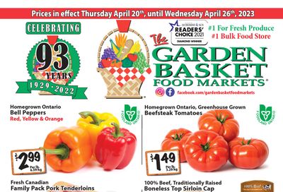The Garden Basket Flyer April 20 to 26