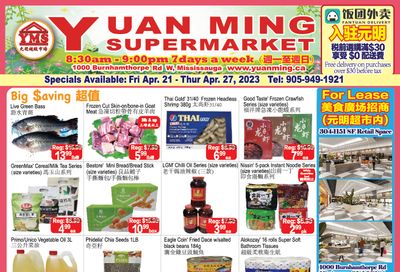 Yuan Ming Supermarket Flyer April 21 to 27