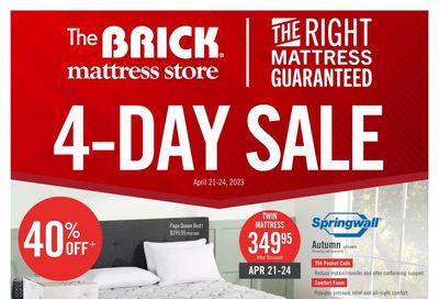 The Brick Mattress Store Flyer April 21 to May 3
