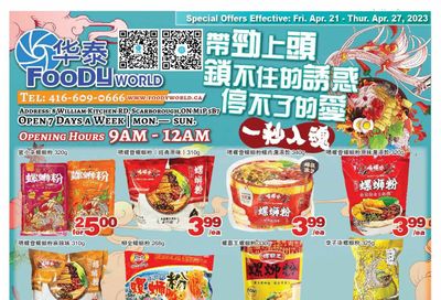 Foody World Flyer April 21 to 27
