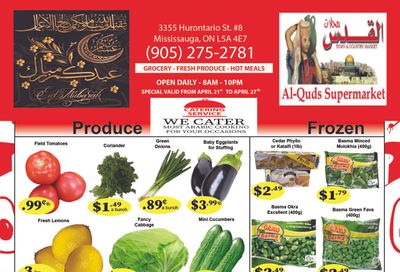 Al-Quds Supermarket Flyer April 21 to 27