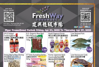 FreshWay Foodmart Flyer April 21 to 27