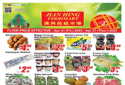 Jian Hing Foodmart (Scarborough) Flyer April 21 to 27