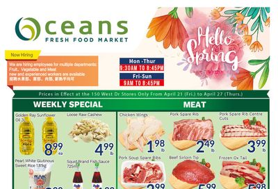 Oceans Fresh Food Market (West Dr., Brampton) Flyer April 21 to 27