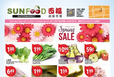 Sunfood Supermarket Flyer April 21 to 27