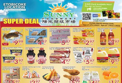 Sunny Foodmart (Etobicoke) Flyer April 21 to 27
