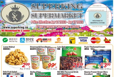 Superking Supermarket (London) Flyer April 21 to 27
