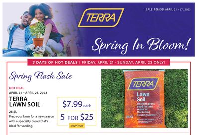 Terra Greenhouses Flyer April 21 to 23