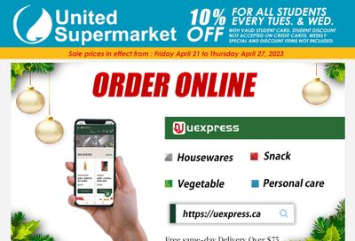 United Supermarket Flyer April 21 to 27