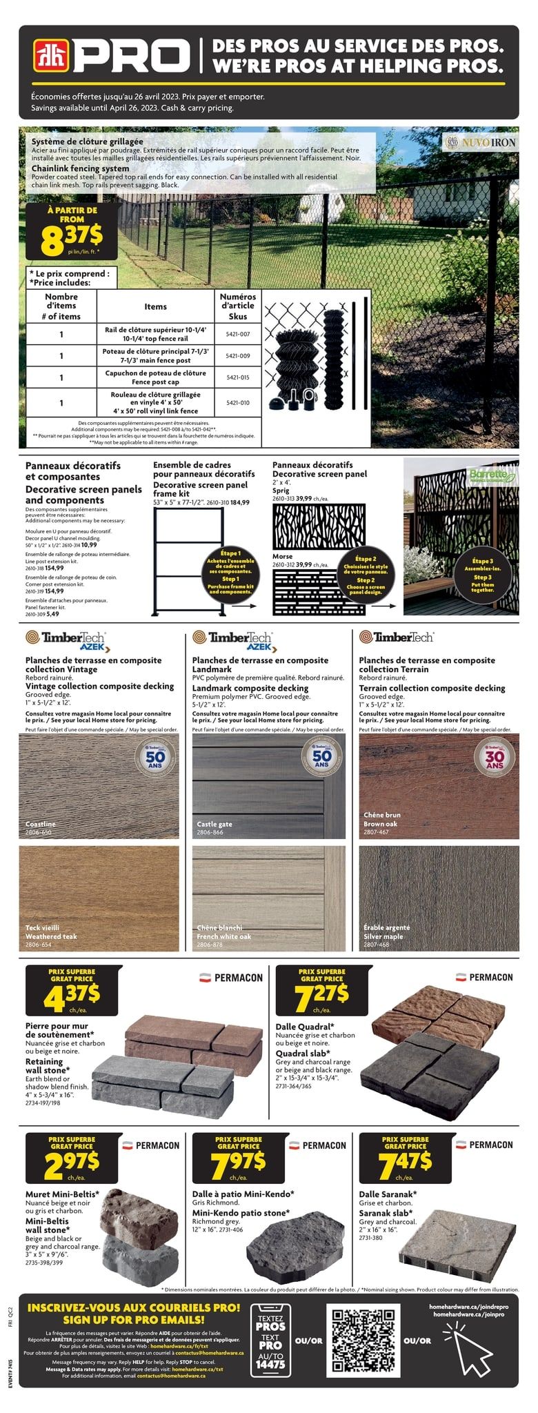 Home Hardware Building Centre (QC) Flyer April 21 to 26