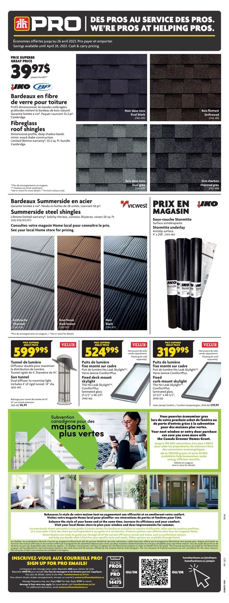 Home Hardware Building Centre (QC) Flyer April 21 to 26