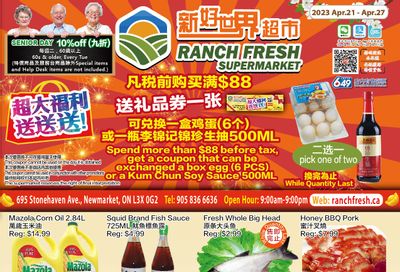 Ranch Fresh Supermarket Flyer April 21 to 27