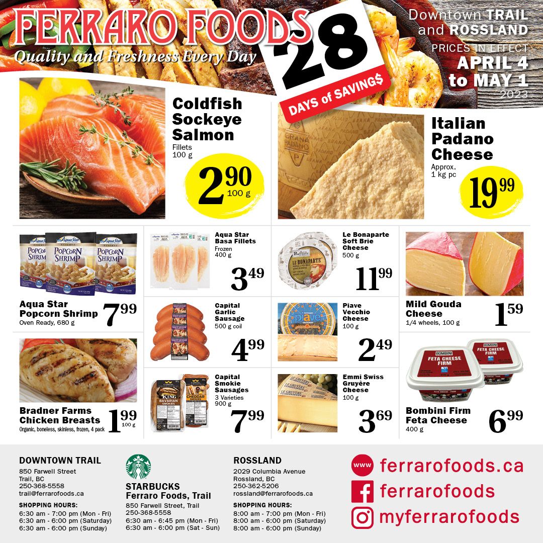 Ferraro Foods Flyer April 25 to May 8